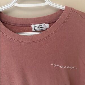 Mama Crew Neck Tunic Sweater